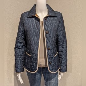 Peter Unutzer navy quilted jacket